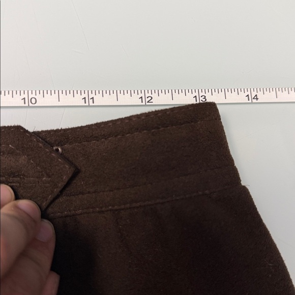 Vintage Skinner Ultra Suede Brown Skirt - Picture 4 of 5